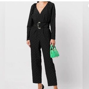 Tanya Taylor Talisa Jumpsuit In Black Size L NWT